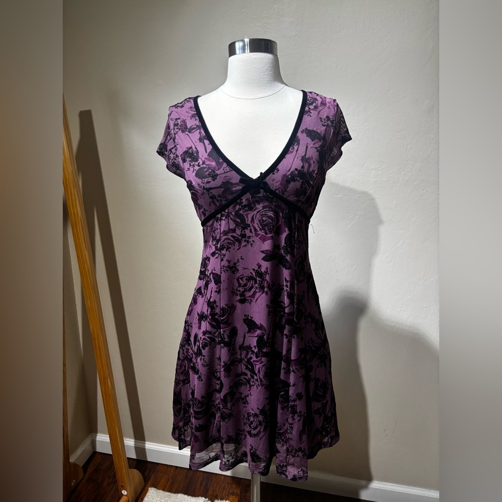 Floral Purple Dress